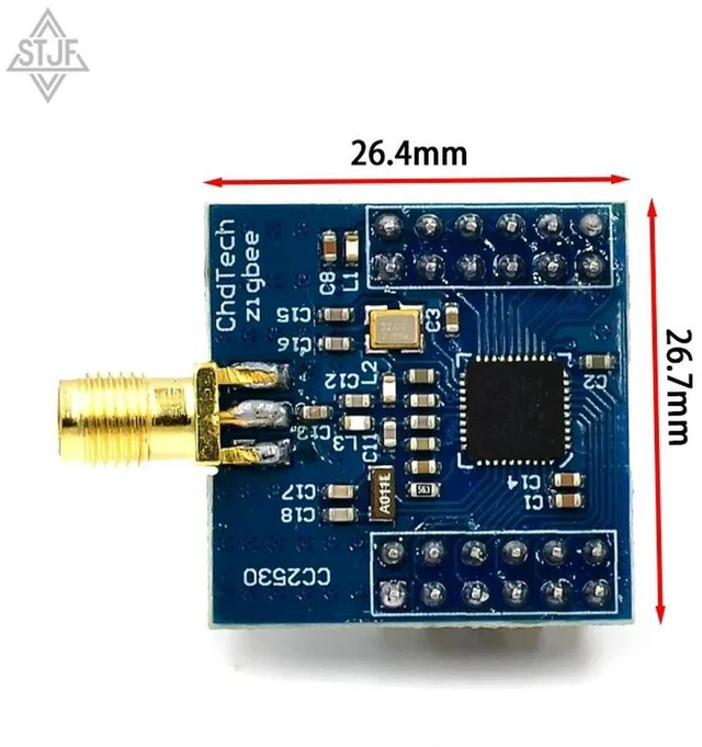 Alt view image 2 of 3 - AJMRTC 1Pcs CC2530 Zigbee Module, CC2530F256 UART Serial Port Core Development Board, 2.4GHz Wireless RF Transceiver Module, Zigbee Core Board for IoT Smart Home Wireless Communication DIY Projects