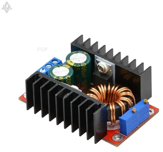 Alt view image 3 of 3 - AJMRTC 80W Automatic Buck Boost Stabilized Power Supply Module, DC 10-35V Input to DC 1-35V Adjustable Output, DC-DC Step Up Step Down Voltage Regulator Board for Car Charging, Industrial Power and DI