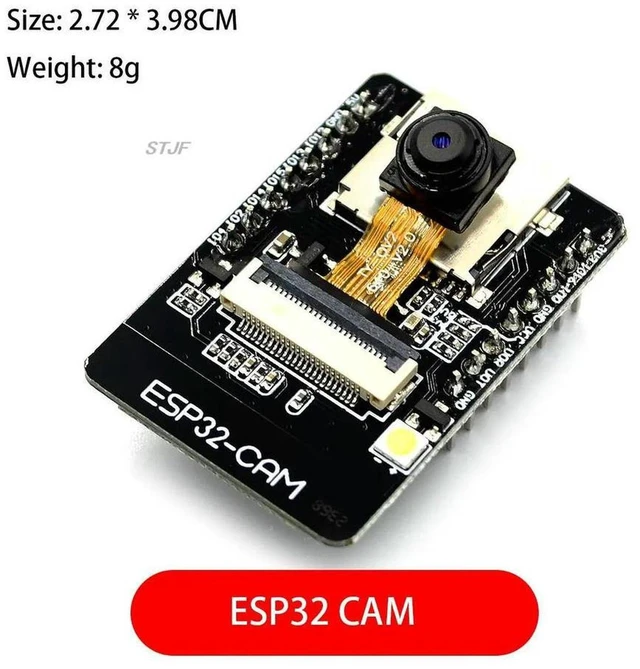 Main image of AJMRTC ESP32-CAM Development Board, ESP32 Serial to WiFi Bluetooth Camera Module, 5V Powered OV2640 2MP Image Sensor, ESP32-CAM Wireless Camera Core Board for IoT, Smart Home, Video Monitoring & DIY