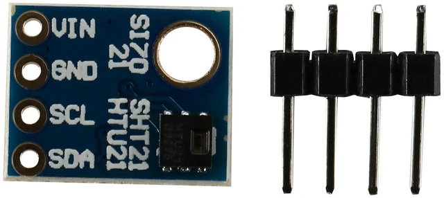 Alt view image 3 of 3 - AJMRTC 5Pcs Si7021 GY-21 Digital Humidity Temperature Sensor Module, HTU21 SHT21 Low Power CMOS IC Board, Replacement for SHT11 SHT15 for Environmental Monitoring & IoT Projects