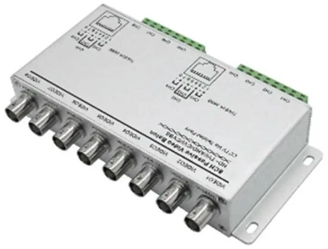 Main image of AJMRTC Passive Video Balun, BNC to RJ45 UTP Twisted Pair Transceiver for TVI CVI AHD CVBS CCTV Security Cameras, 8MP HD Analog Video Transmission over Cat5e Cat6 Cable, Surveillance DVR System Accesso