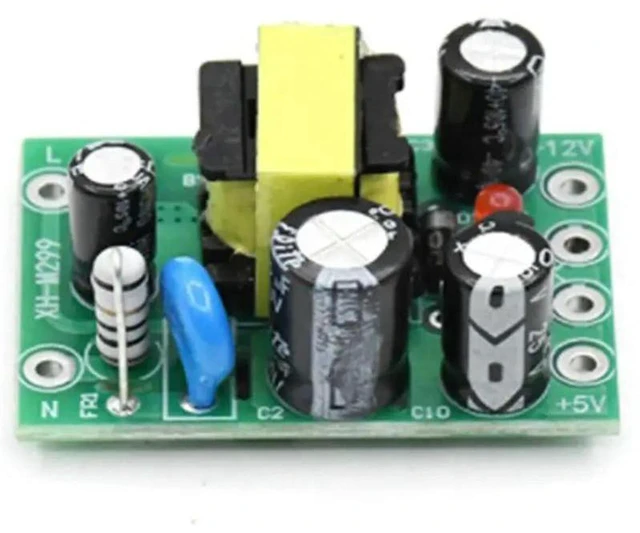 Alt view image 2 of 3 - AJMRTC 5Pcs XH-M299 AC-DC Isolated Switching Power Supply Module, PCB Power Board, Input AC 110V-220V, Dual Output 12V 0.5A & 5V for Industrial Control Electronic Projects