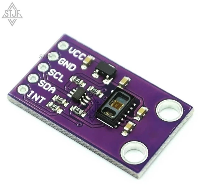 Alt view image 2 of 3 - AJMRTC MAX30105 High Accuracy Optical Particle Sensor Module, I2C Interface Photodetector Board, 1.8V Power Supply for Smoke Particle Detection, Biosensing DIY Projects