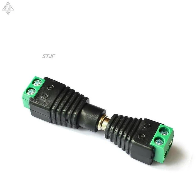 Main image of AJMRTC 1 Pair 5.5x2.1mm DC Power Connector, Male Female 2.1mm x 5.5mm Barrel Jack Plug Adapter, Solderless Terminal Connector for CCTV Security Camera, LED Strip, Router Low Voltage Power Supply