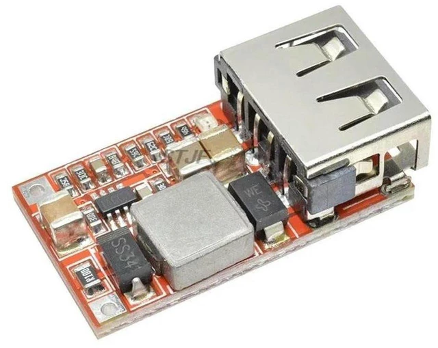 Main image of AJMRTC Mini DC-DC Buck Boost Converter Module, DC 6-20V 12V/24V to 5V USB Output Charger Power Supply, Adjustable Step Down Step Up Voltage Regulator Board for DIY Electronic Projects