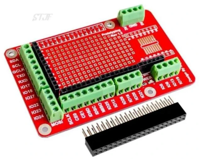 Main image of AJMRTC Prototyping Expansion Shield Board, GPIO Prototype Breakout Module for Raspberry Pi 2 Model B & Raspberry Pi 3 Model B, DIY Solderable Proto HAT for Raspberry Pi Electronic Experiment Projects