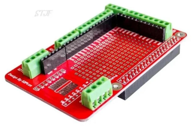 Alt view image 3 of 3 - AJMRTC Prototyping Expansion Shield Board, GPIO Prototype Breakout Module for Raspberry Pi 2 Model B & Raspberry Pi 3 Model B, DIY Solderable Proto HAT for Raspberry Pi Electronic Experiment Projects