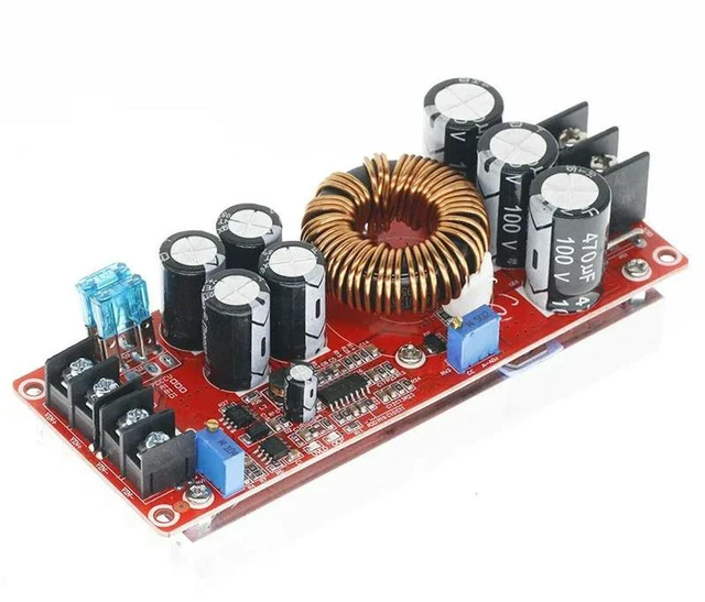 Alt view image 2 of 3 - AJMRTC 1200W 20A DC-DC Boost Step-up Power Supply Module, Input 8-60V Output 12-83V Adjustable Voltage Converter, High Power Step Up Regulator for Solar Battery Charging, LED Light, Motor DIY Power