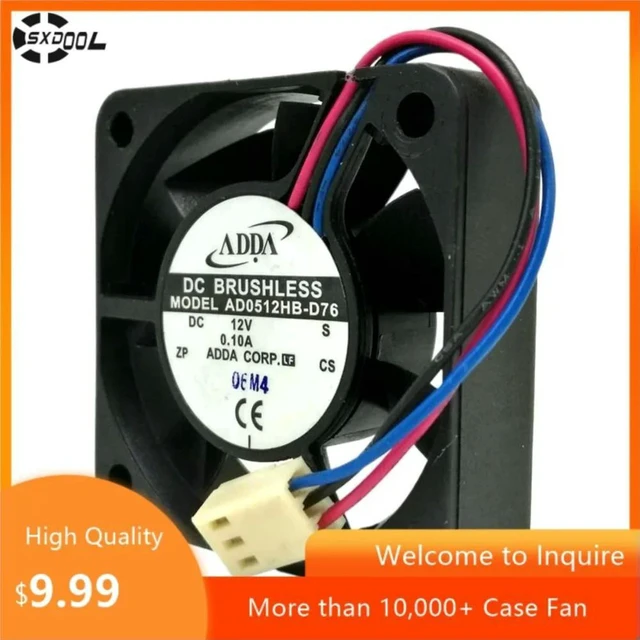 Alt view image 3 of 3 - AJMRTC 5010 Cooling Fan for ADDA AD0512HB-D76, 50mm 12V 0.10A Dual Ball Bearing Mute Fan, 50x50x10mm DC Quiet Cooling Fan for Computer Case, Power Supply, Small Electronic Equipment