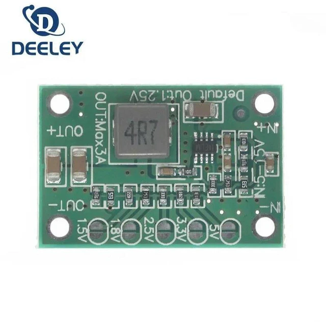 Main image of AJMRTC 10PCS MP1495 DC-DC Step Down Power Converter Board, Adjustable Voltage Regulator Module, Input 5-16V Output 1.25V-5V Max 3A, Buck Power Supply Module for Electronic Circuit & DIY Projects