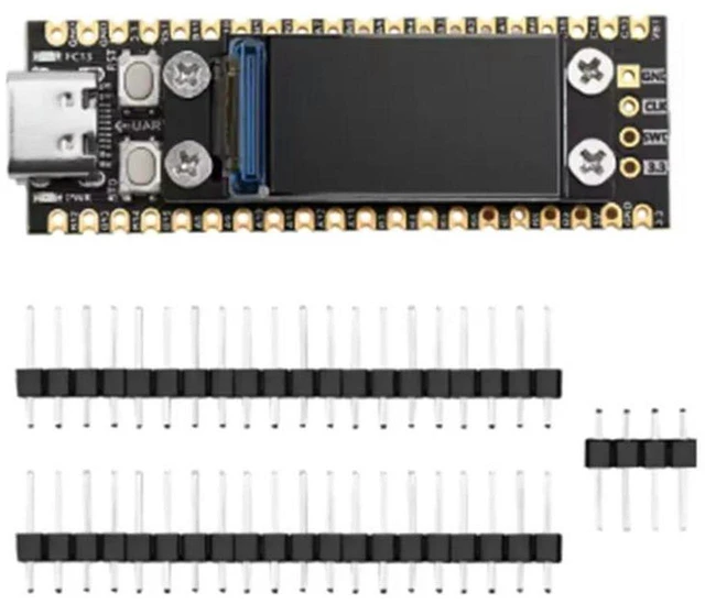 Alt view image 2 of 3 - AJMRTC C6T6 Core Minimum System Board, FLASH Microcontroller Development Board, Single Chip Mainboard for Embedded Programming, Electronic Experiment, Circuit Debugging and Maker DIY Projects