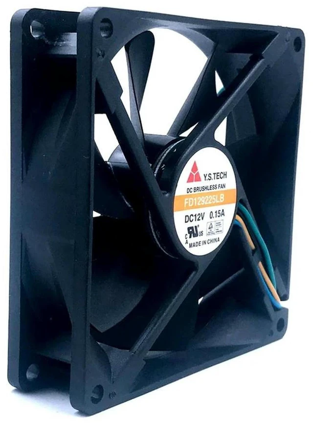 Main image of AJMRTC FD129225LB 9225 Axial Cooling Fan, 9CM 92×92×25mm DC 12V 0.15A 4-Wire PWM Silent Fan, 2400RPM 45.8CFM, Replacement Fan for PC Chassis, Power Supply Heat Dissipation