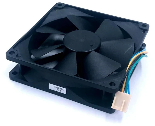 Alt view image 2 of 3 - AJMRTC FD129225LB 9225 Axial Cooling Fan, 9CM 92×92×25mm DC 12V 0.15A 4-Wire PWM Silent Fan, 2400RPM 45.8CFM, Replacement Fan for PC Chassis, Power Supply Heat Dissipation