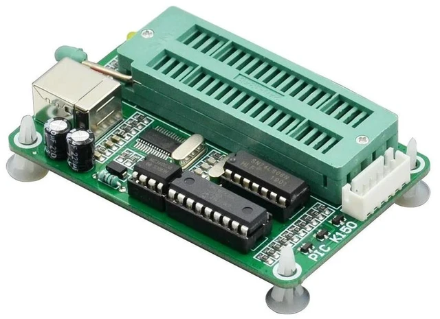 Alt view image 3 of 3 - AJMRTC PIC K150 ICSP Programmer USB Automatic Microcontroller Programmer with USB ICSP Cable, Supports Microchip PIC10F PIC12F PIC16F PIC18F Chips, In-Circuit Serial Programming Development Tool
