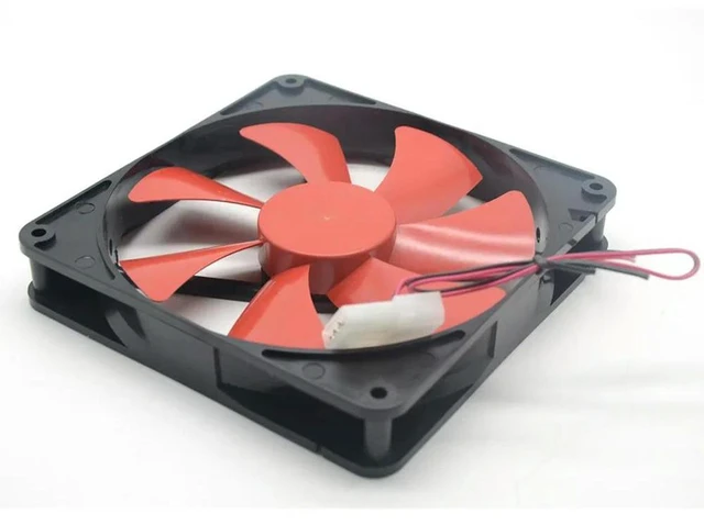 Alt view image 2 of 3 - AJMRTC 140mm Silent PC Case Cooling Fan, 14cm 140X140X25mm DC 12V 4D Plug Computer Cooler, 1150RPM Low Noise Desktop Chassis Radiator Fan