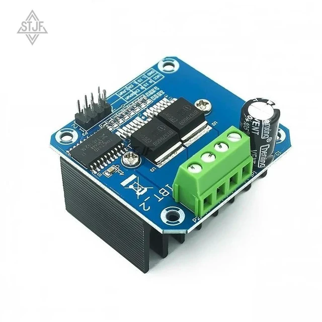 Alt view image 2 of 3 - AJMRTC Double BTS7960 43A H-Bridge High Power Motor Driver Module, Current Diagnostic Function PWM Speed Control for DIY Smart Car Robot Motor Drive Board