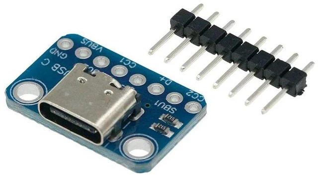 Main image of AJMRTC USB 3.1 Type C 16 Pins Female Socket Receptacle, 16Pin Type-C Connector Adapter to Solder Wire & Cable, Support PCB Board Soldering for DIY Electronic Wiring Projects