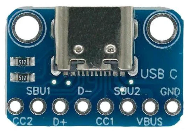 Alt view image 3 of 3 - AJMRTC USB 3.1 Type C 16 Pins Female Socket Receptacle, 16Pin Type-C Connector Adapter to Solder Wire & Cable, Support PCB Board Soldering for DIY Electronic Wiring Projects