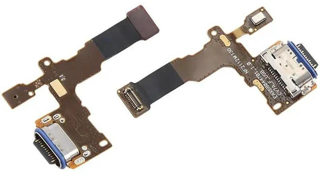 Main image of AJMRTC 2Pcs USB Charging Dock Port Connector Flex Cable Replacement for Stylo 4 Q710 Q710MS Q710CS L713DL, Charger Port Flex Ribbon Cable Repair Parts for Phone Charging & Data Transfer