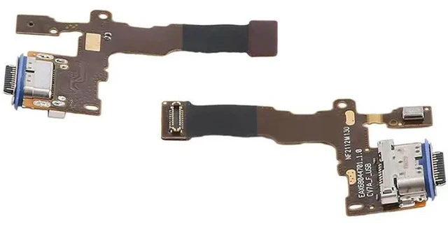 Alt view image 2 of 3 - AJMRTC 2Pcs USB Charging Dock Port Connector Flex Cable Replacement for Stylo 4 Q710 Q710MS Q710CS L713DL, Charger Port Flex Ribbon Cable Repair Parts for Phone Charging & Data Transfer