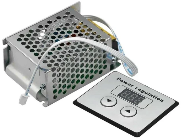 Main image of AJMRTC 4000W Thyristor SCR High Power Digital Electronic Regulator Module, AC 220V CNC Voltage Controller for Dimming, Motor Speed Regulation & Temperature Thermostat Control, Resistive Load Power