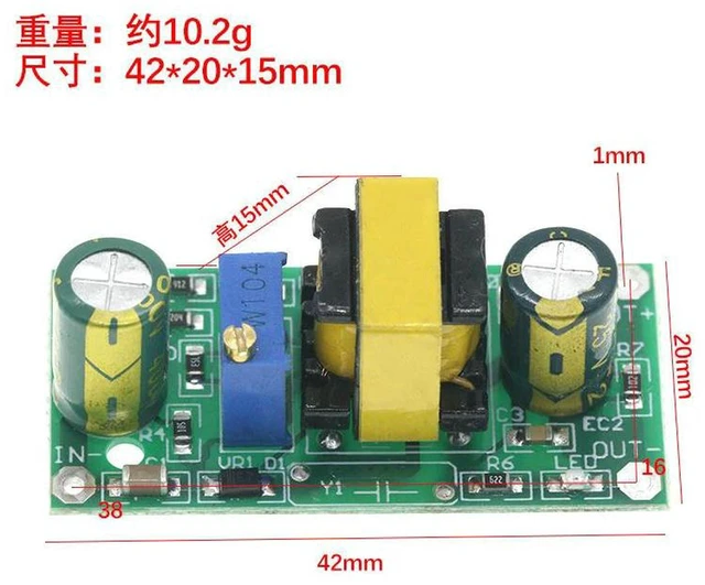 Alt view image 3 of 5 - AJMRTC DC-DC Isolated Step Down Buck Power Supply Module, Adjustable 22V-290V Input to 3.6V-15V Output, Isolation Switching Converter Voltage Regulator Board for High Voltage Reduction Projects