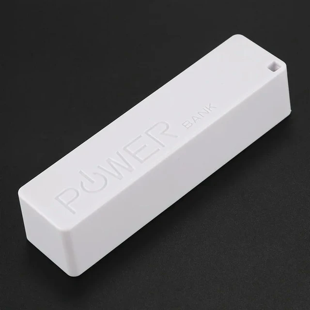 Alt view image 2 of 3 - AJMRTC 2 Pack White Mini External Power Bank Charger With Keychain, Portable Pocket Emergency Power Charger for Mobile Phone, Compact Keyring Powerbank (Cable Not Included)