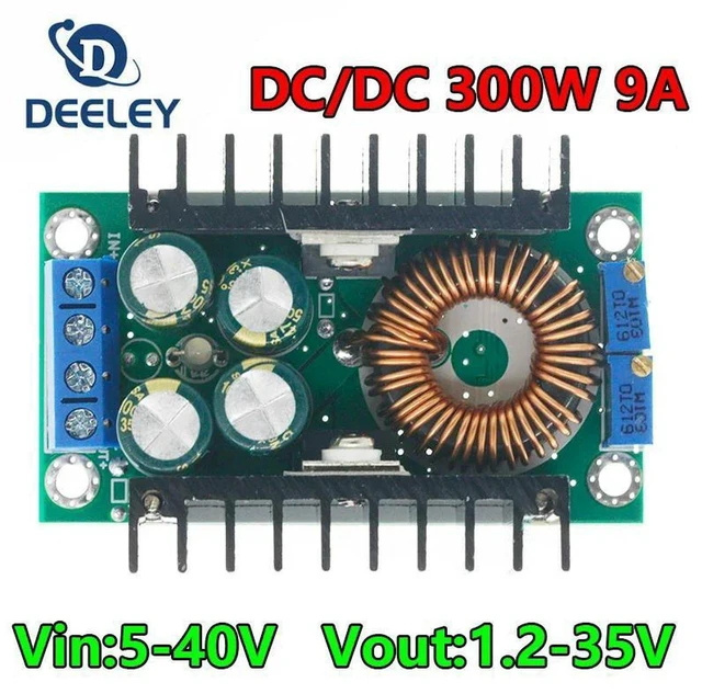 Main image of AJMRTC DC-DC XL4016 Buck Power Supply Module, 9A Max 300W 250W CC CV Constant Current Constant Voltage, 5-40V Input to 1.2-35V Adjustable Output, LED Driver Voltage Regulator Board