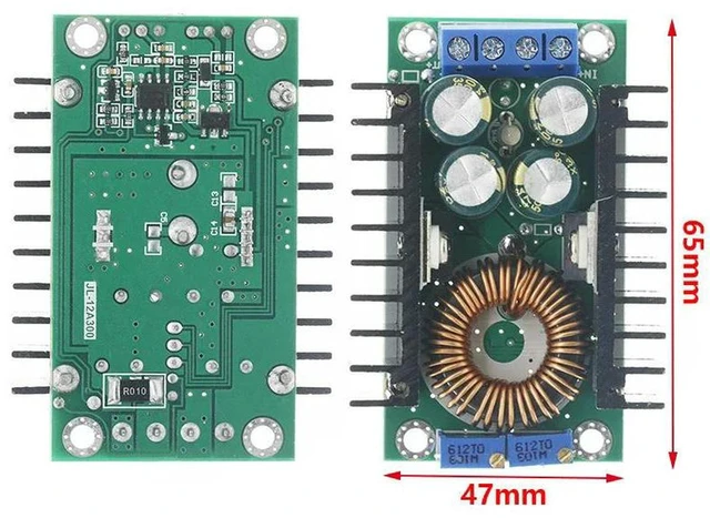 Alt view image 2 of 3 - AJMRTC DC-DC XL4016 Buck Power Supply Module, 9A Max 300W 250W CC CV Constant Current Constant Voltage, 5-40V Input to 1.2-35V Adjustable Output, LED Driver Voltage Regulator Board