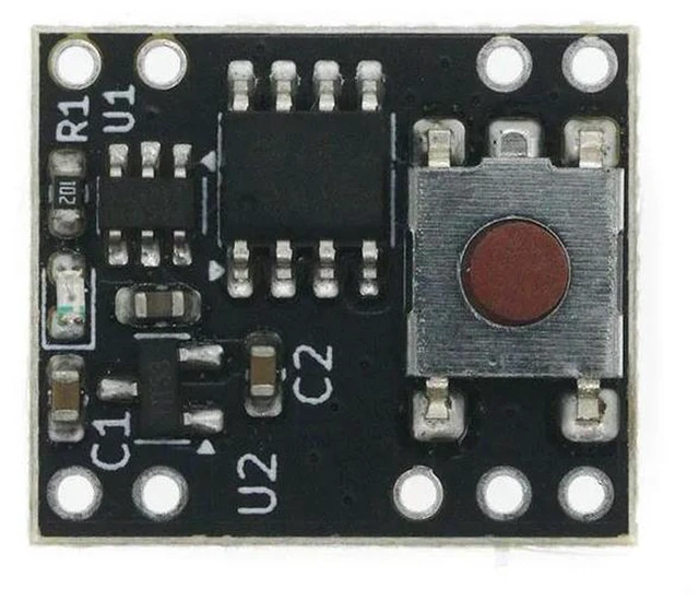 Alt view image 2 of 3 - AJMRTC One-Touch Power Switch Module, Electronic Latching Power Button for Load On/Off Control, Replaces Traditional Mechanical Switches for DIY Circuit, Smart Device Power Control Board