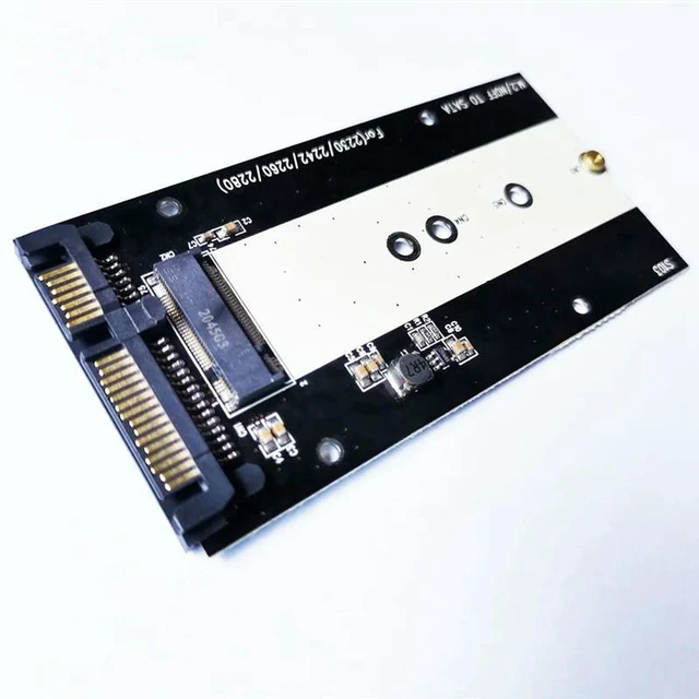 Alt view image 3 of 3 - AJMRTC M.2 NGFF to SATA 3.0 Adapter, M.2 B Key B+M Key SATA SSD to SATA III Converter Card, 6Gbps Solid State Drive Adapter Support 2230 2242 2260 2280 for Desktop PC Laptop Storage Upgrade