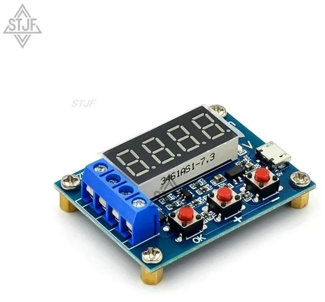 Alt view image 2 of 3 - AJMRTC ZB2L3 Battery Capacity Tester, LED Digital Display Discharge Meter, Load Resistance Tester for Lithium Battery, Lead-Acid Battery, Power Bank, Battery Capacity Measurement & Discharge Testing