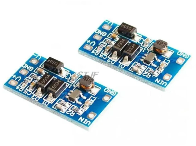 Alt view image 2 of 2 - AJMRTC DC-DC Converter Power Module, 2.8V-5.5V Input to ±12V Dual Output Boost Board, 5V to Plus Minus 12V Step Up Power Supply Module for Op-Amp, Audio Circuit, Electronic DIY Projects