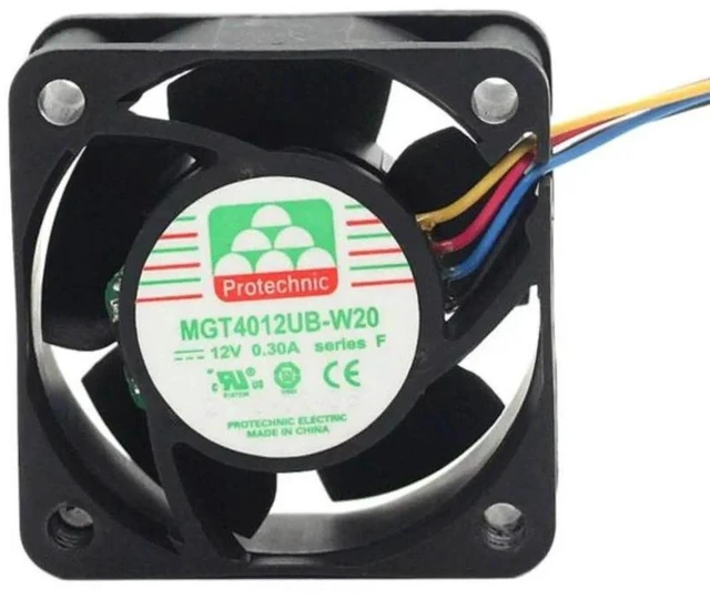 Main image of AJMRTC 4020 Server Cooling Fan, MGT4012UB-W20 40mm 4cm DC12V 0.3A 4-Wire PWM Axial Fan, 40×40×20mm Brushless Fan Replacement for Server Chassis, Industrial Equipment, Cabinet Heat Dissipation