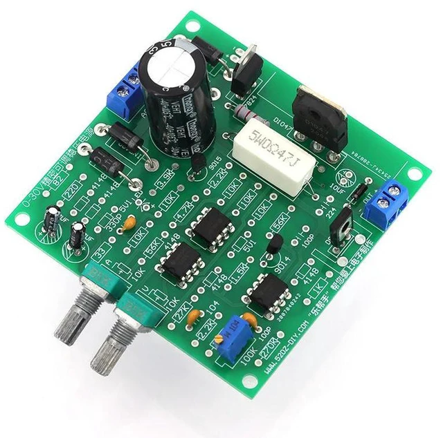 Alt view image 3 of 3 - AJMRTC 0-30V 2mA-3A DC Regulated Power Supply DIY Kit, Continuously Adjustable Voltage Current with Current Limiting Protection, Voltage Regulator Module Set for Electronic Experiment Circuit Testing