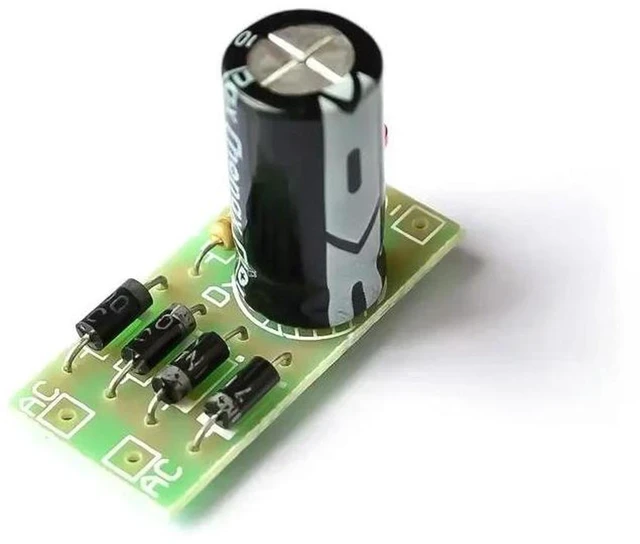 Alt view image 2 of 2 - AJMRTC AC to DC Power Conversion Module, 1N4007 Full Bridge Rectifier Filter Board, AC-DC Converter 12V 1A Output Rectifier Module for Power Supply Circuit Conversion