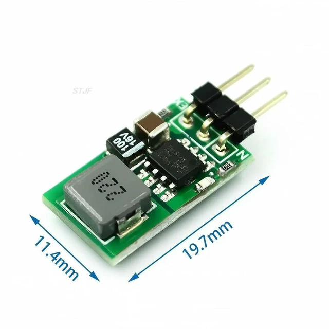 Alt view image 3 of 3 - AJMRTC DC-DC Synchronous Rectifier Buck Converter Power Module, 5.5V-32V Step Down Voltage Regulator 12V 24V to 5V 1A, Replacement for LM7805 Linear Regulator for Electronic Circuits