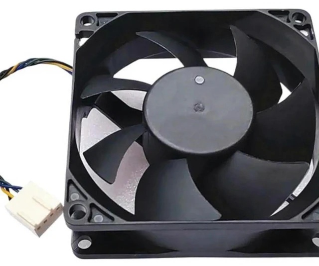 Alt view image 2 of 3 - AJMRTC Replacement Cooling Fan for Everflow FB8025SU, 80mm 8025 12V 0.60A 4000RPM Hydraulic Bearing 4-Pin PWM Intelligent Speed Control Fan for PC Chassis & Equipment Heat Dissipation
