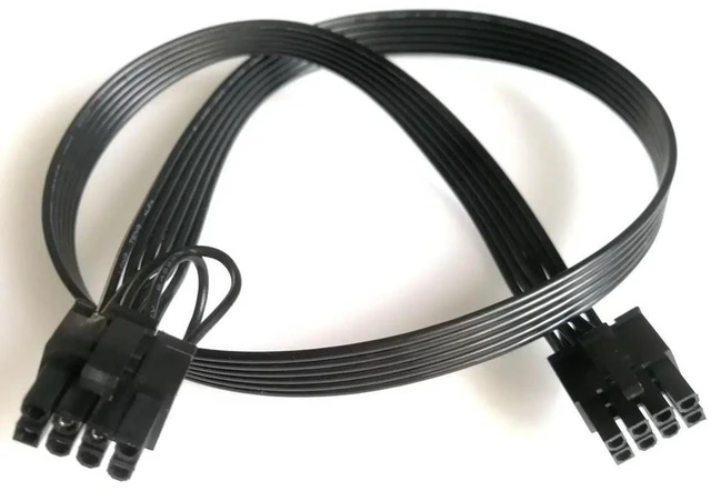 Alt view image 3 of 3 - AJMRTC ATX 8Pin to PCIe 6+2Pin GPU Power Cable Adapter, Modular PSU Cable for Corsair RM1000X RM750X RM850X RMX Series, 8P to 6+2P Graphics Video Card PCI-E 8Pin Power Supply Extension Wire
