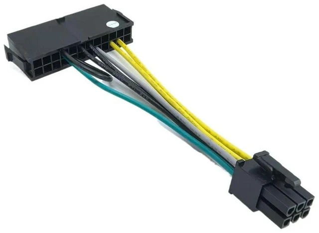 Main image of AJMRTC 24Pin to 6Pin ATX PSU Power Supply Cable, Convert Standard ATX Power Supply for Dell OptiPlex 7050 3669 3050 5050 3668 Motherboard, 24P to 6P Mainboard Power Adapter Wire