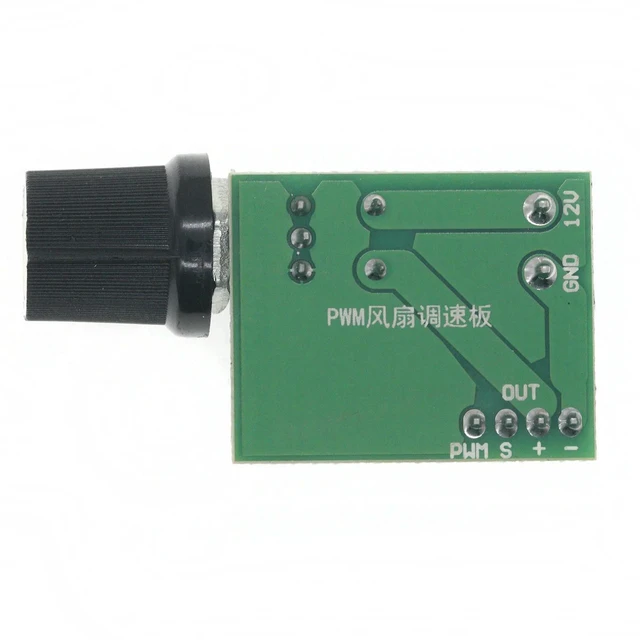 Alt view image 2 of 3 - AJMRTC DC12V PWM Fan Speed Controller with ON/OFF Switch, Single Channel 4 Pin Low Power Mute Fan Governor, Speed Regulator for PC Computer Case Cooling Fans Heat Dissipation Control