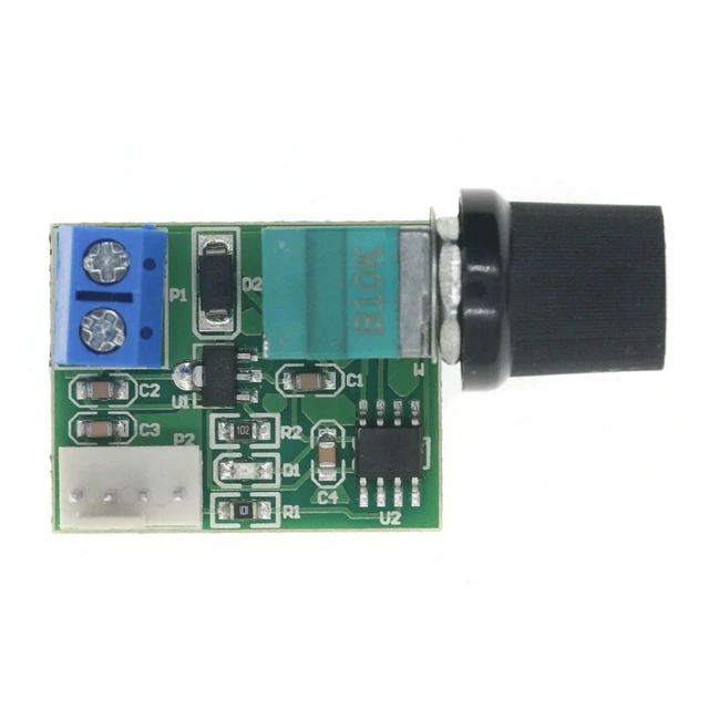Alt view image 3 of 3 - AJMRTC DC12V PWM Fan Speed Controller with ON/OFF Switch, Single Channel 4 Pin Low Power Mute Fan Governor, Speed Regulator for PC Computer Case Cooling Fans Heat Dissipation Control