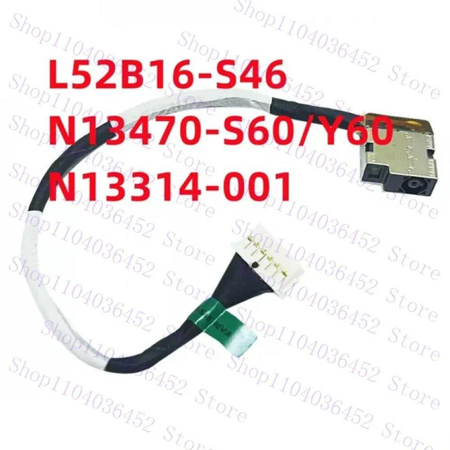 Alt view image 3 of 3 - AJMRTC DC Jack Cable Harness, Part Number 50.Q5EN2.003 DC301010J00, Replacement DC-IN Charging Port Cable for Acer Nitro 5 AN517-51 AN517-51-56YW-US Laptop Power Socket Repair