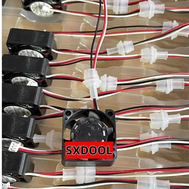 Alt view image 2 of 2 - AJMRTC 02510SS-12P-AT 2510 3-Wire Mini Cooling Fan, DC 12V 0.10A 25x25x10mm Compact 2.5cm Square Brushless Fan, Small Axial Fan for Small Space Equipment Heat Dissipation