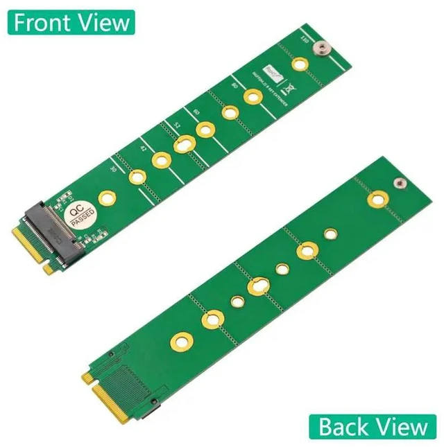 Alt view image 3 of 3 - AJMRTC M.2 NGFF B-Key SSD Extended Protection Adapter Card, M2 B Key SATA SSD Converter, M.2 NGFF B-Key SSD Expansion Card for M.2 B-Key Interface SSD Installation and Protection
