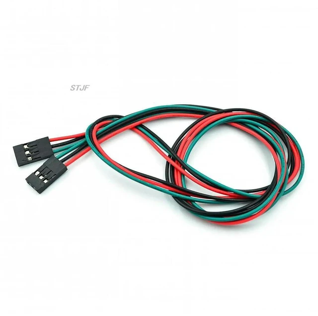 Alt view image 2 of 2 - AJMRTC 10Pcs/Lot 70cm 3 Pin Female to Female Dupont Jumper Wire, 2.54mm Pitch 3P F-F Extension Cable, Replacement Jumper Cord for 3D Printer Stepper Motor, Sensor, Arduino, Electronic DIY Projects