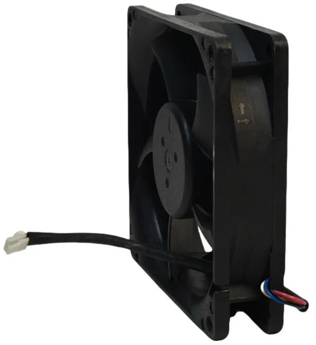 Alt view image 2 of 3 - AJMRTC 80mm PWM Cooling Fan, 80x80x20mm Dual Ball Bearing High Speed Fan, DC 12V 0.5A 6200RPM Replacement Fan AFB0812VHD for PC Case, Server, Industrial Cabinet Heat Dissipation