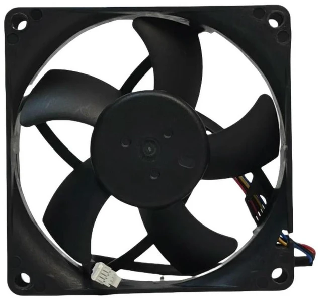 Alt view image 3 of 3 - AJMRTC 80mm PWM Cooling Fan, 80x80x20mm Dual Ball Bearing High Speed Fan, DC 12V 0.5A 6200RPM Replacement Fan AFB0812VHD for PC Case, Server, Industrial Cabinet Heat Dissipation