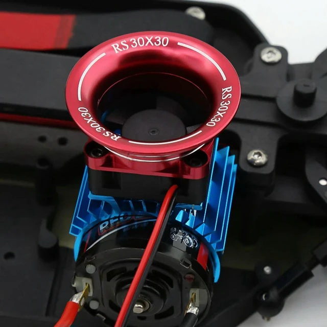Alt view image 2 of 3 - AJMRTC 30x30 Cooling Fan Cover Air Cooling Channel, RC Motor ESC Heat Sink Fan Shroud for 540 550 3650 Motor, 1/10 1/8 RC Car Sakura D3 D4 HSP HPI, Efficient Air Duct for RC Vehicle Heat Dissipation