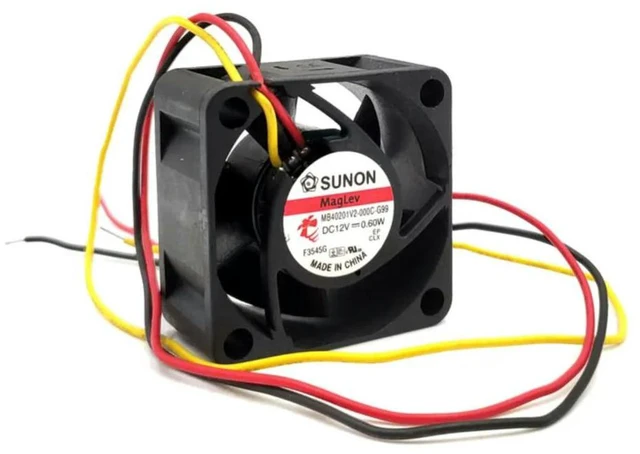 Alt view image 2 of 3 - AJMRTC 4020 Brushless Cooling Fan, 40x40x20mm 40mm 4CM DC 12V 0.60W 3-Wire Replacement Fan MB40201V2-000C-G99, FG Speed Signal Mini Fan for PC Case, Power Supply, Server Small Equipment Heat Dissipati